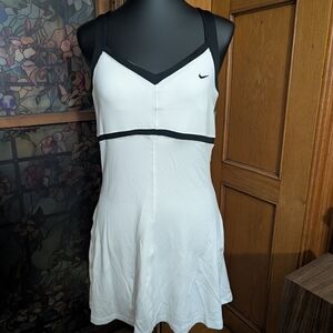 Nike White and Black Athletic Dress